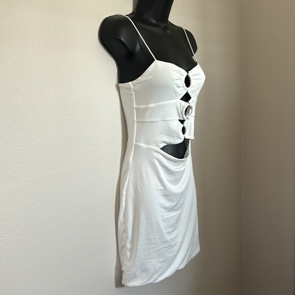 Princess Polly Dreamland Ring Cutout White Mini Dress - Picture 6 of 10
